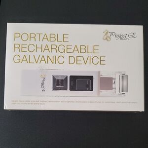 Project E Beauty Portable Rechargeable Galvanic Device - White & Gold